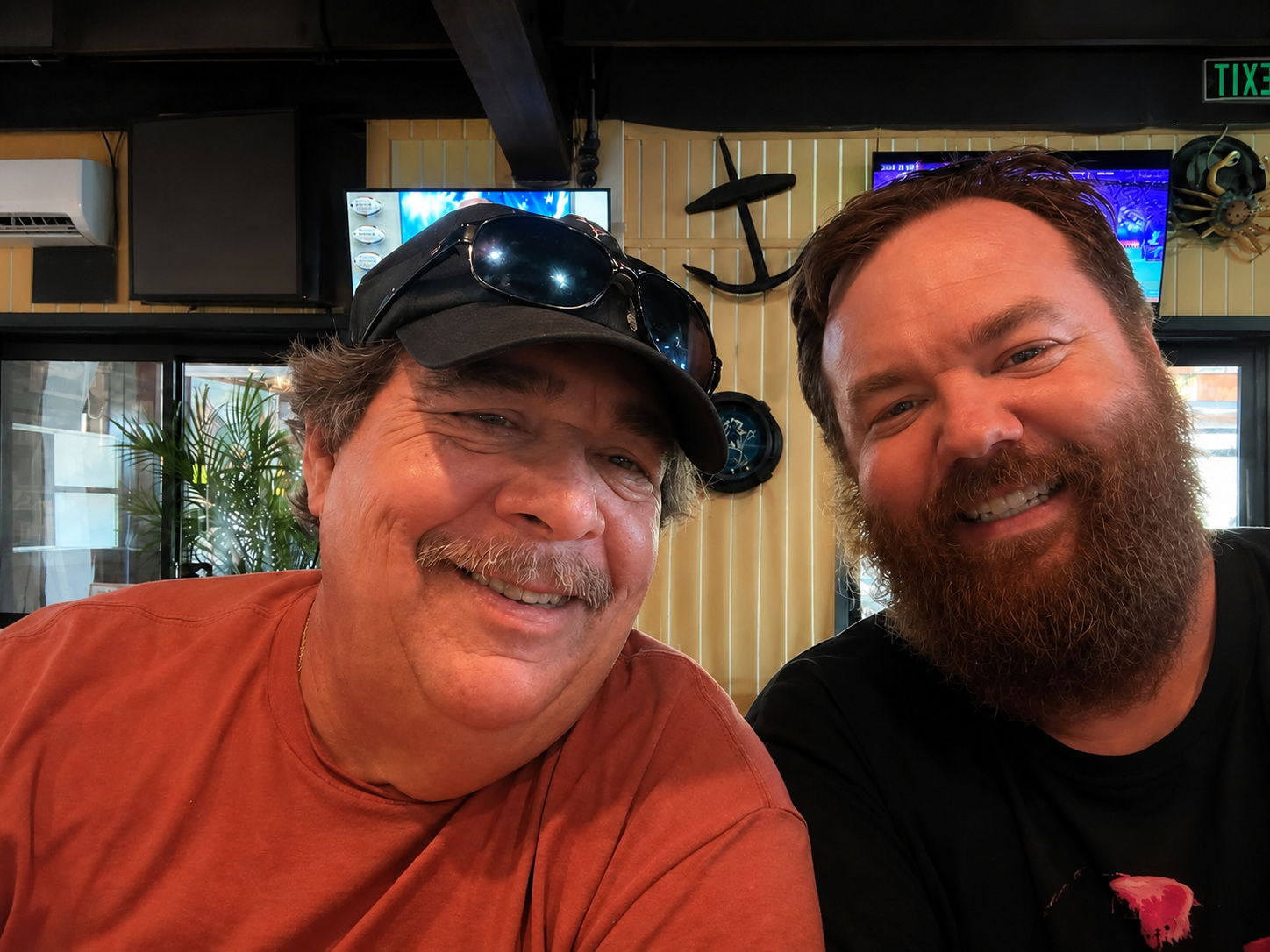 Shep with his father, Bryan Shepherd